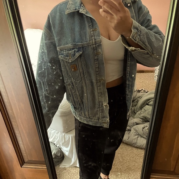 VINTAGE CARHARTT JEAN JACKET - Picture 1 of 2